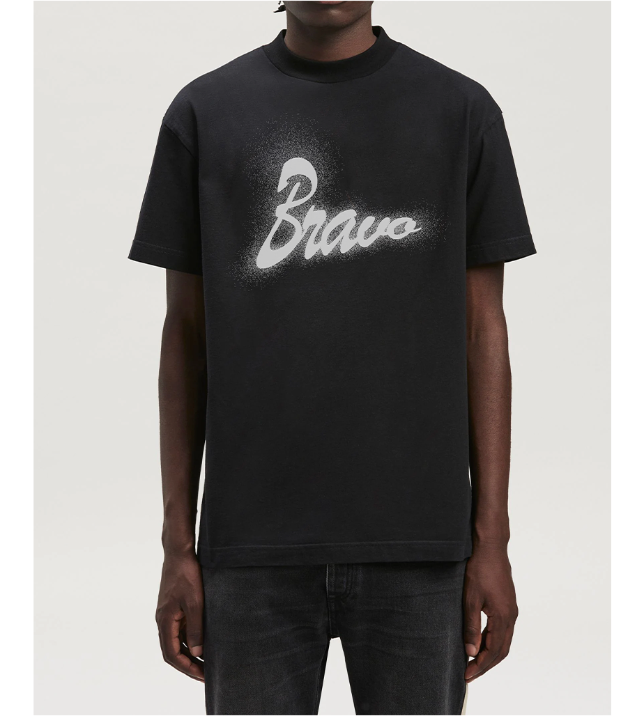 BRAVO paint spray effect T-shirt