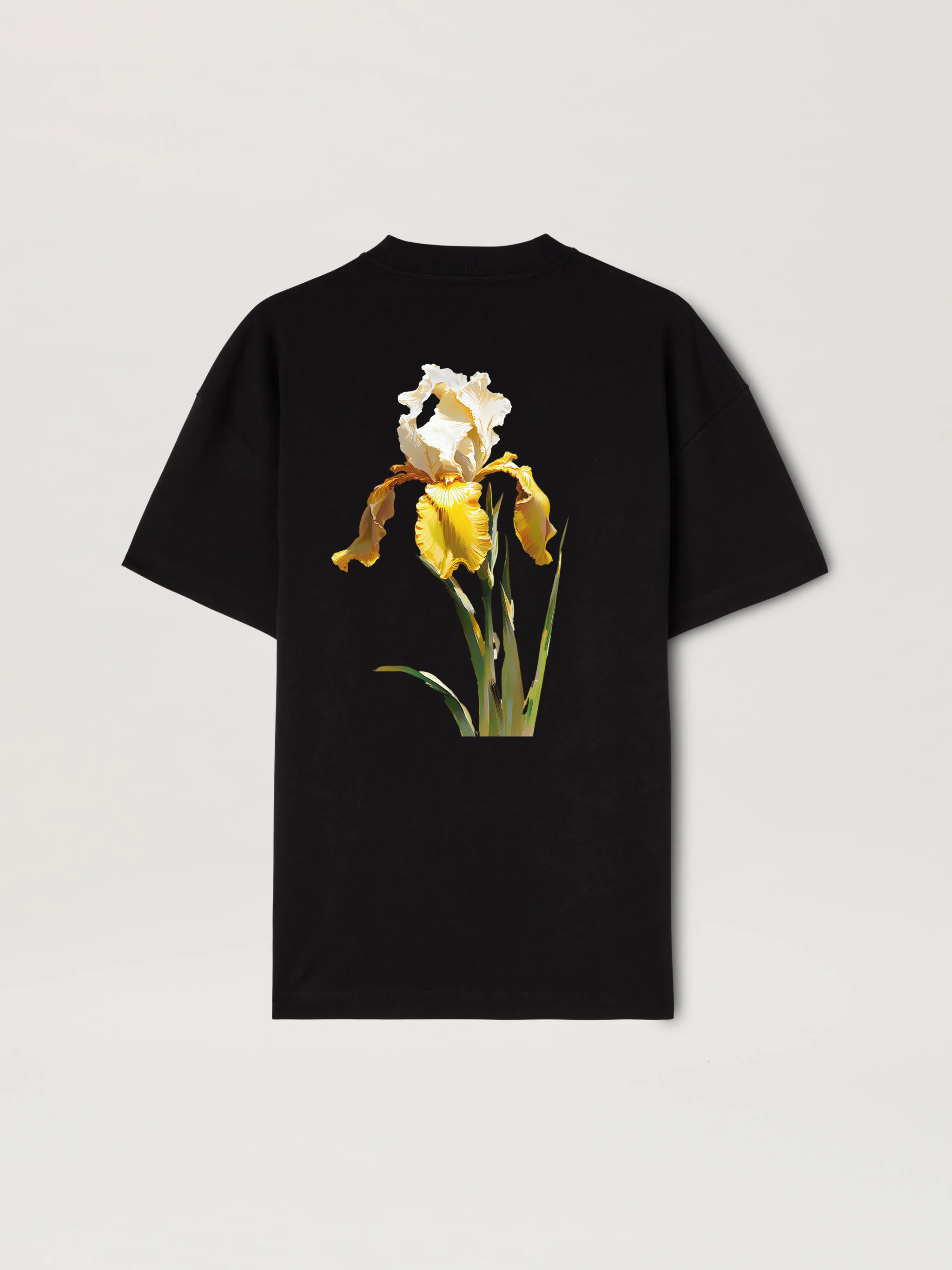 Gold iris T-Shirt in black