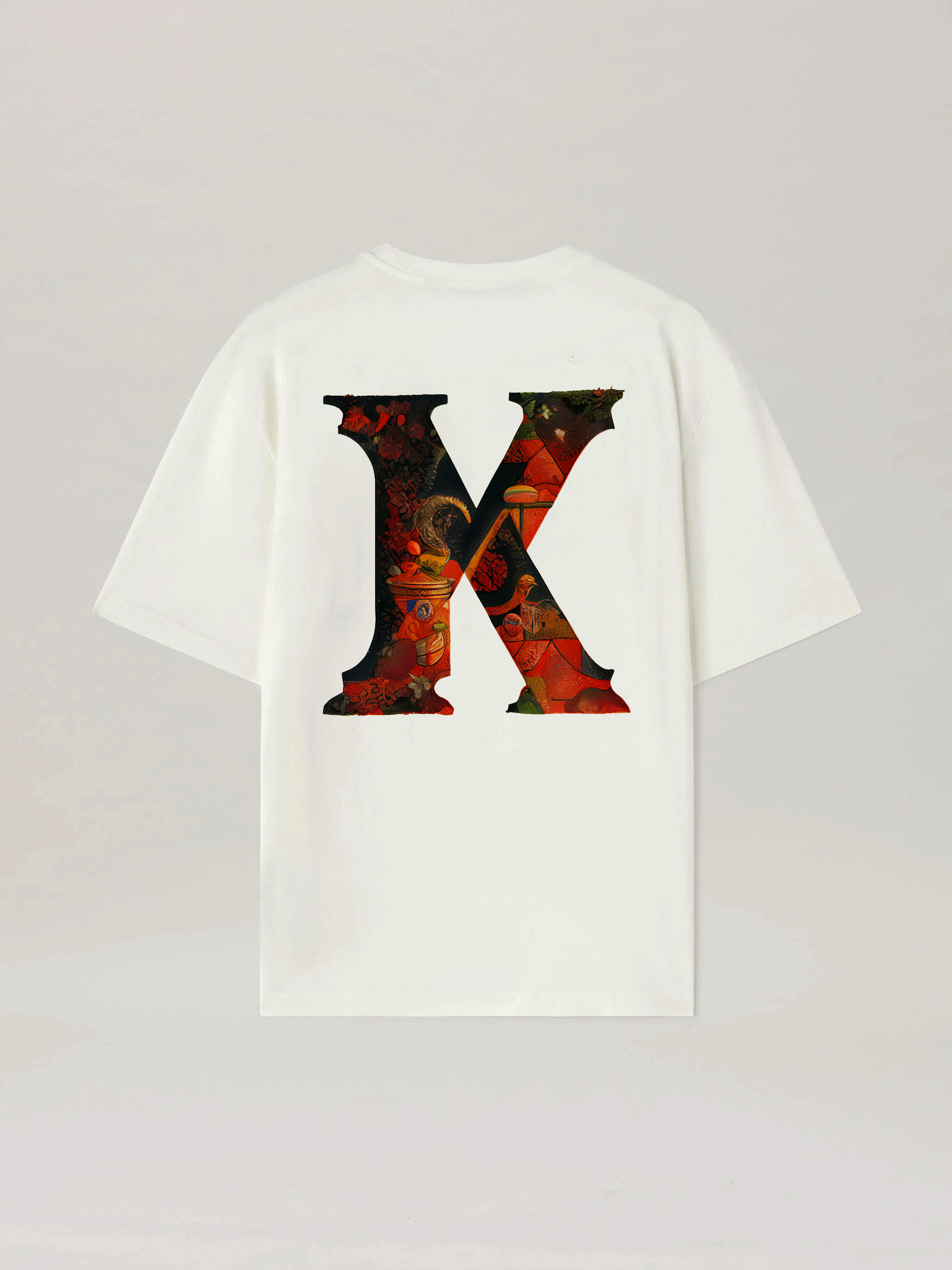 Medieval Oil Painting Letter white T-Shirt