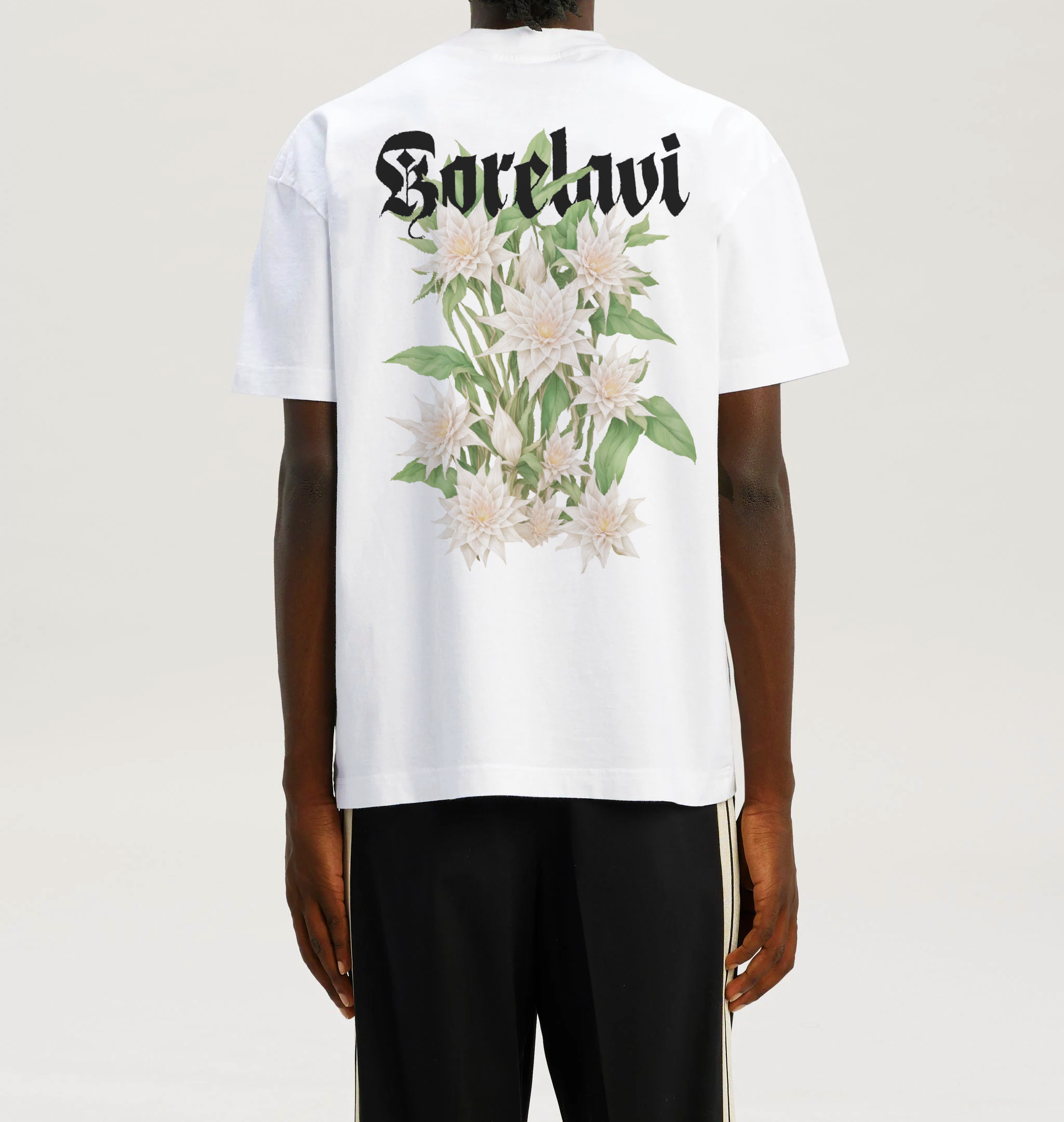 Blooming Epiphyllum Printed white T-Shirt